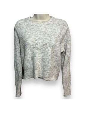 SWEET Republic Women’s Cropped Sweater Cream Size Medium